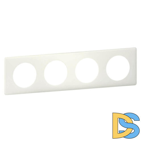 Рамка 4-постовая Legrand Celiane белая перкаль 066704
