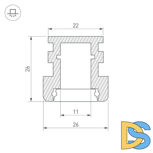 Профиль Arlight HR-F-2000 012091