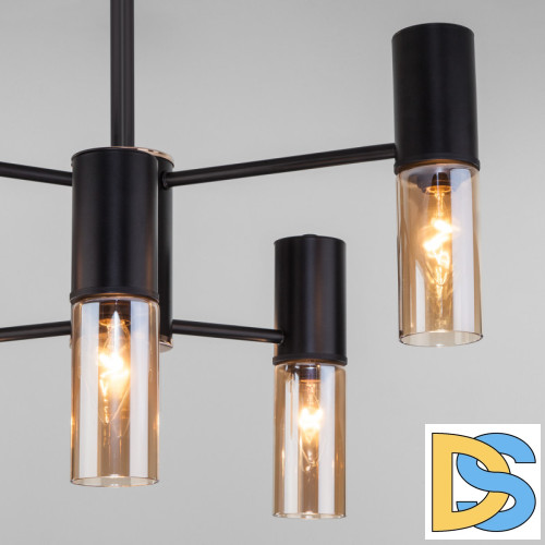 Люстра на штанге Eurosvet Tesoro 70125/6 черный Smart a053245