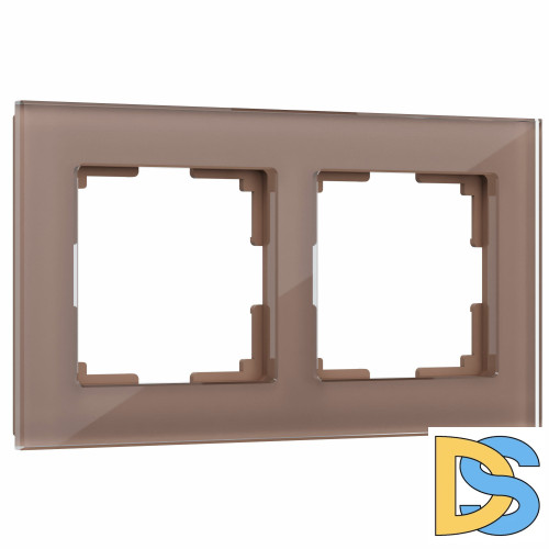 Рамка на 2 поста Werkel Favorit (латте, стекло) W0021142