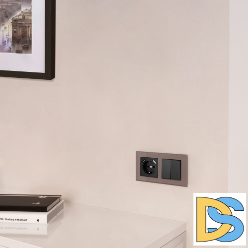 Рамка на 2 поста Werkel Favorit (латте, стекло) W0021142