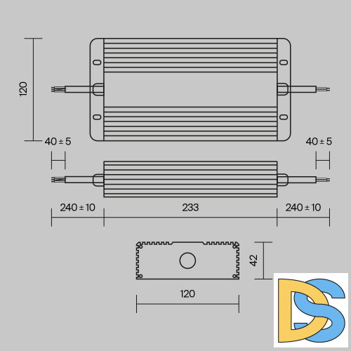 Блок питания Maytoni Power Supply Magnetic PSL008-400W-48V-IP67