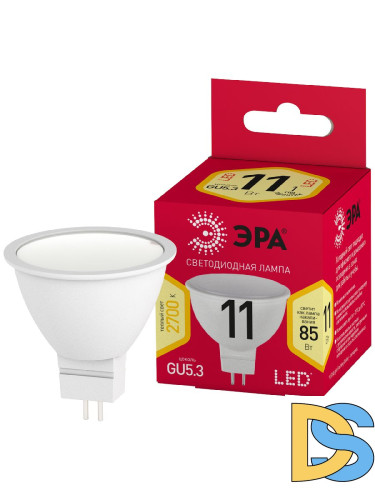 Лампа светодиодная Эра GU5.3 11W 2700K LED MR16-11W-827-GU5.3 R Б0056064