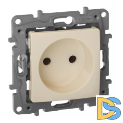 Розетка 2К Legrand Etika 16A 250V б/з винтовой зажим слоновая кость 672320