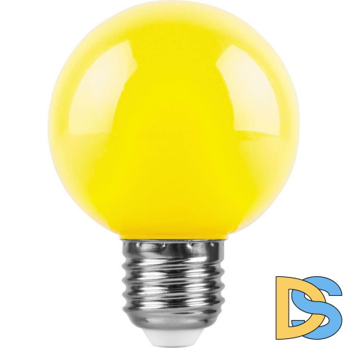 Лампа светодиодная Feron Е27 3W желтый Шар Матовая LB-371 25904