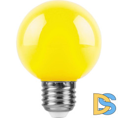 Лампа светодиодная Feron Е27 3W желтый Шар Матовая LB-371 25904