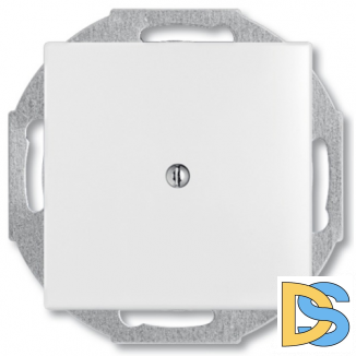 Заглушка ABB Basic 55 с суппортом (белый)