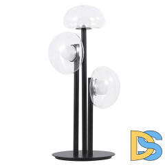 Настольная лампа Crystal Lux BOSQUE LG3 BLACK/TRANSPARENT