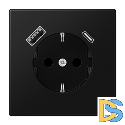 Розетка 2K+З Jung LS1520-15CASWM