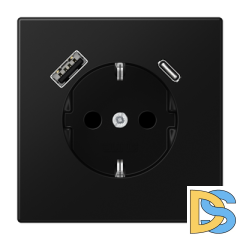 Розетка 2K+З Jung LS1520-15CASWM