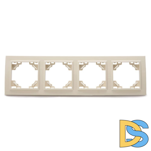 Рамка 4-местная горизонтальная Stekker PFR00-9004-02 39243