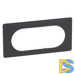 Рамка 4/5-модульная Legrand Celiane черная перкаль 066745