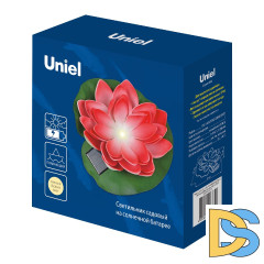 Светильник на солнечной батарее Uniel USL-S-826/PT060 RED WATERLILY UL-00011599