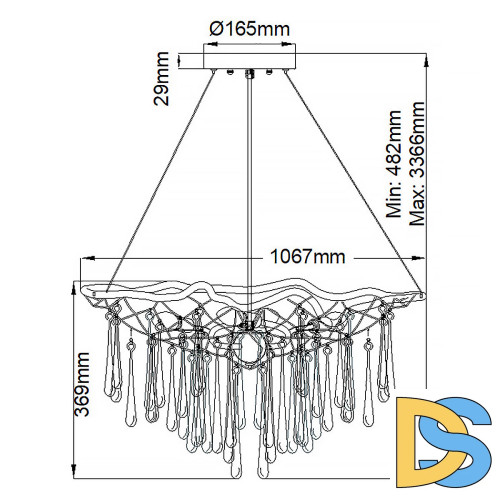 Подвесная люстра Hinkley Laguna (hk) QN-LAGUNA-8P