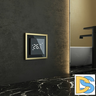 Рамка на 1 пост Baguette (черный/латунь) W0012852