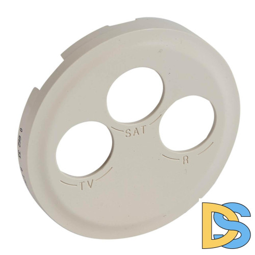 Лицевая панель Legrand Celiane розетки телевизионной TV/FM/SAT слоновая кость 066233