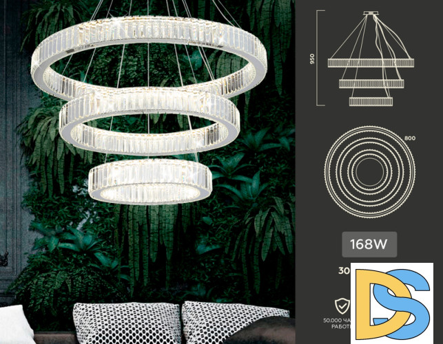 Подвесная светодиодная люстра Ambrella Light Traditional TR5003