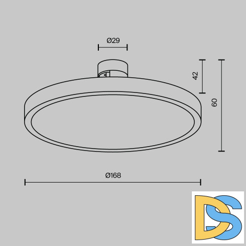 Трековый магнитный светильник Maytoni Plato TR153-1-10W3K-B