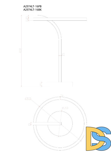 Настольная лампа Arte Lamp Enigma A2974LT-16BK