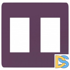 Рамка 2-ая (двойная), Лиловый/Бежевый, серия Unica Studio, Schneider Electric