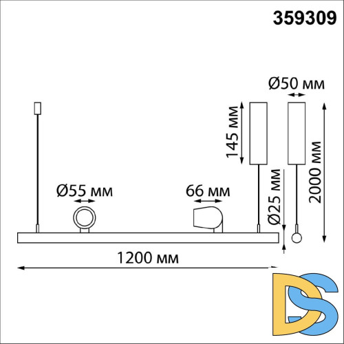 Подвесной светильник Novotech Fermo 359309