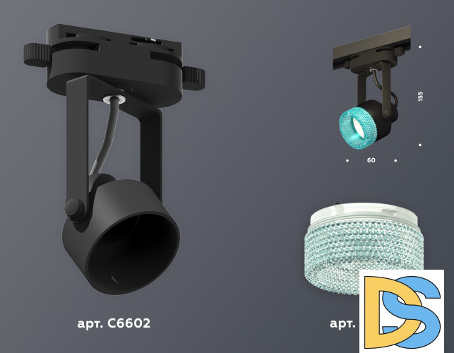Трековый однофазный светильник Ambrella Light Track System XT6602063 (C6602, N6153)