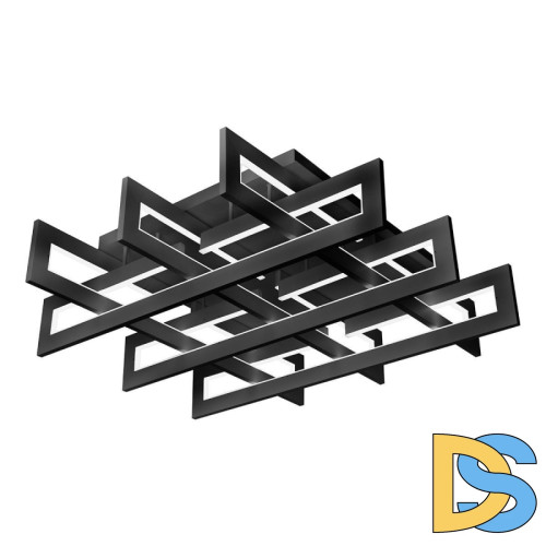 Потолочный светодиодный светильник iLedex Stalker 9082-800*800-X 192W BK