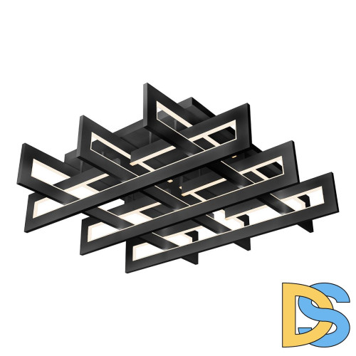 Потолочный светодиодный светильник iLedex Stalker 9082-800*800-X 192W BK