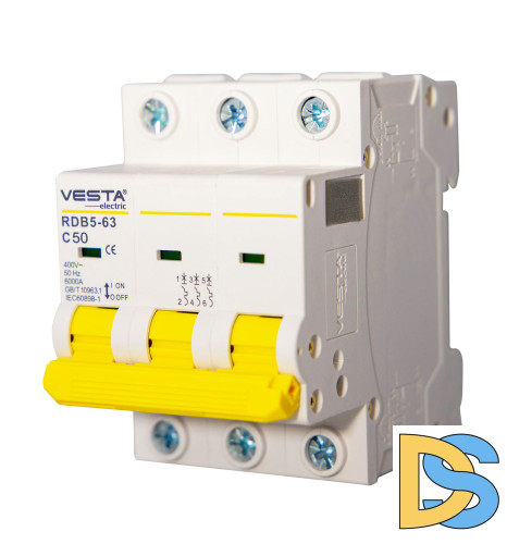 Автоматический выключатель Vesta-Electric Avt. VESTA 3P-32A RDB5 6KA
