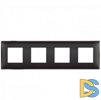 Рамка 4-я Черный/Никель Btichino Classia