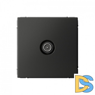 TV Розетка проходная 4DB, Schneider Electric Art Gallery, цвет Базальт, GAL001492