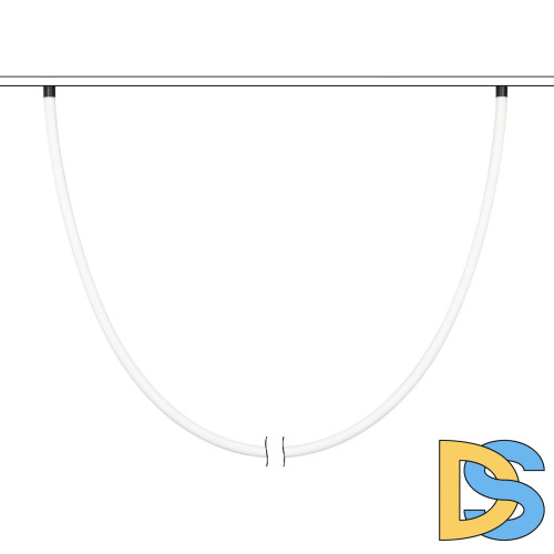 Трековый магнитный светильник Arlight MAG-ORIENT-TUBE-ELASTIC-R25-L5000-70W Day4000 (BK, 360 deg, 48V, DALI) 044340