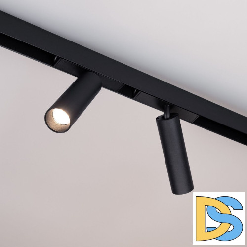 Трековый магнитный светильник Arlight MAG-SPOT-25-R120-12W Warm3000 (BK, 30 deg, 24V, DALI) 046321