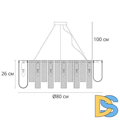 Подвесная люстра Arte Lamp Denebola A4074LM-14CC