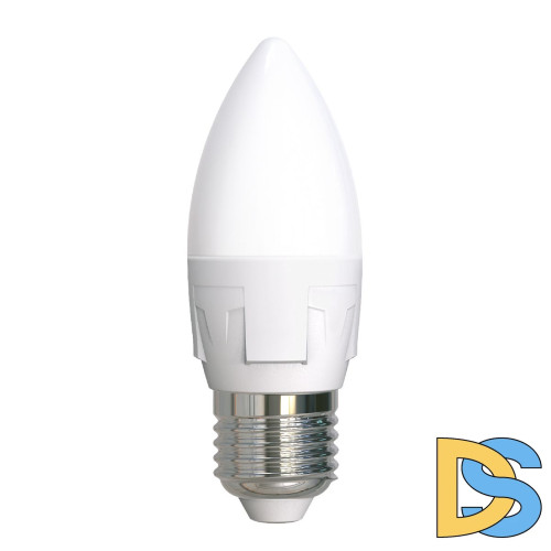 Лампа светодиодная Uniel LED-C37 7W/6500K/E27/FR PLP01WH UL-00011015