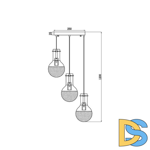 Подвесной светильник Vele Luce Cesare VL1913P05
