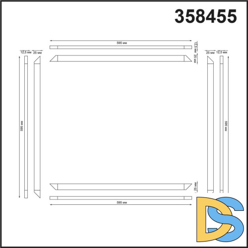 Встраиваемый светодиодный светильник NOVOTECH NELIO 358455