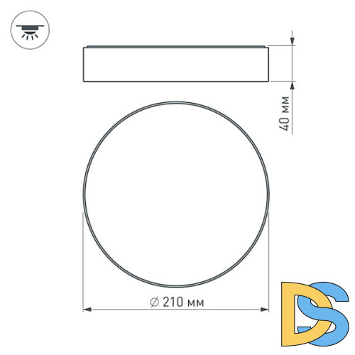 Накладной светильник Arlight SP-Rondo-R210-20W Warm3000 022905(2)