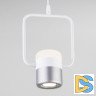 Подвесной светодиодный светильник Eurosvet Oskar 50165/1 LED белый/серебро