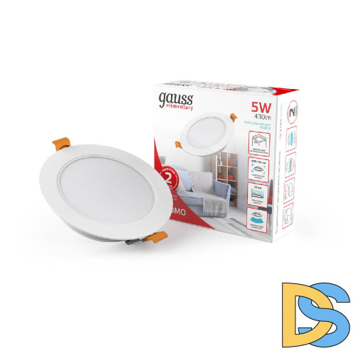 Встраиваемый светильник Gauss Downlight 9100420205