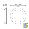 Встраиваемый светильник Gauss Downlight 9100420205