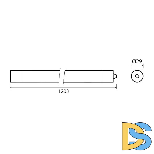 Линейный потолочный светильник Gauss Compact 143424224