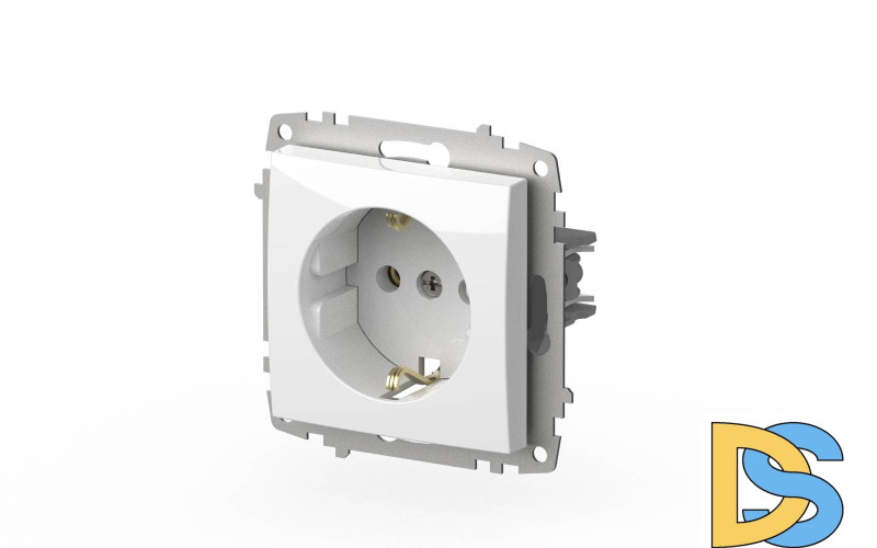 Розетка с заземлением ELBI Zena Vega 609-015600-217