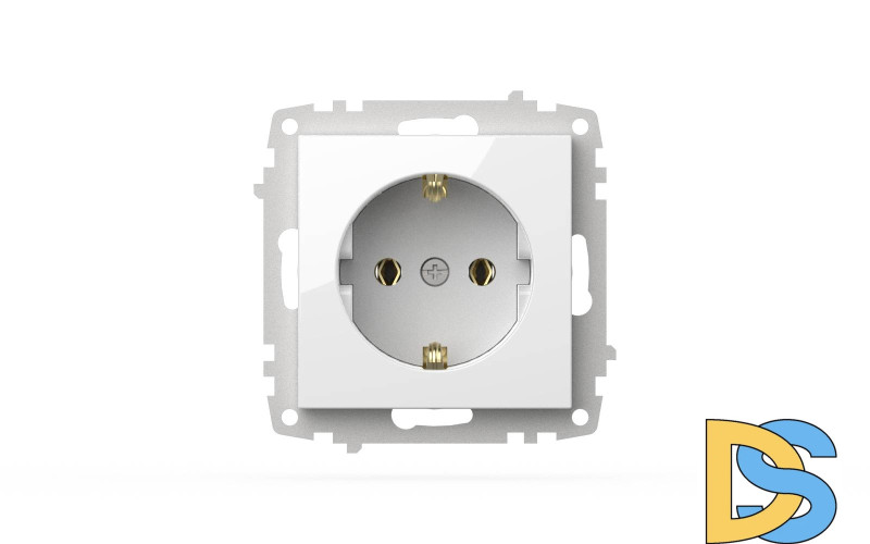 Розетка с заземлением ELBI Zena Vega 609-015600-217