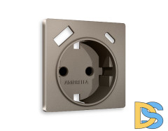 Лицевая панель для розетки с/з со шторками 2USB A+C Ambrella Volt Alfa AP6400