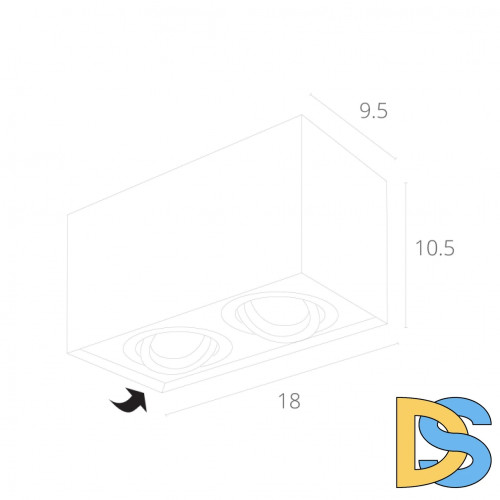 Потолочный светильник Arte Lamp Factor A5544PL-2BK