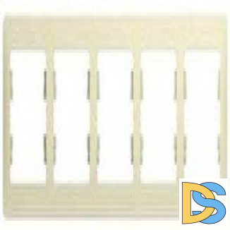 Рамка 5-ая (пятерная), Бежевый, серия Glossa, Schneider Electric