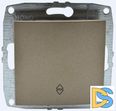 Выключатель одноклавишный проходной Mono Electric Despina-Larissa 10А 250В бронза 500-002325-109