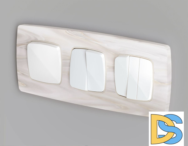 Лицевая панель для выключателя одноклавишного Ambrella Volt Omega OP1210