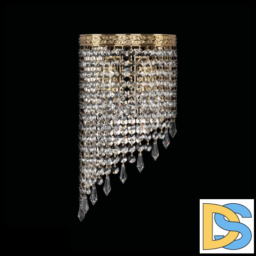 Настенный светильник Bohemia Ivele Crystal 83401BL/18IV-34 G Drops